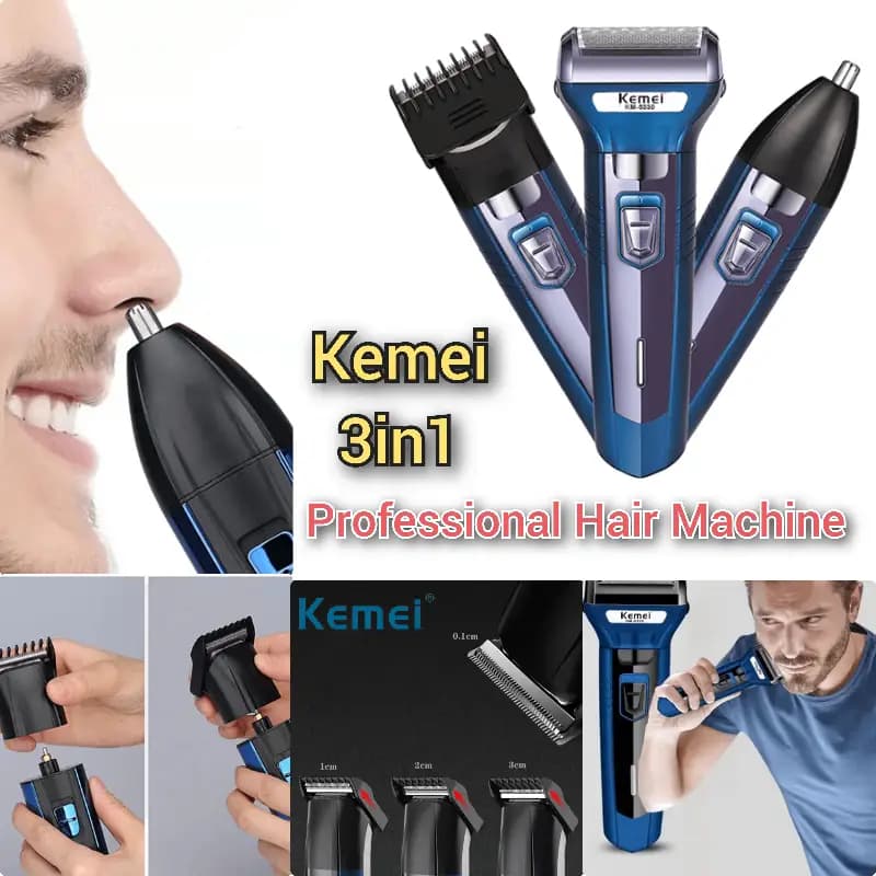 Kemei 3in1 Professional Hair Clipper-Trimmer