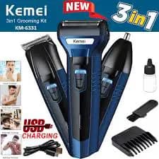 Kemei 3in1 Professional Hair Clipper-Trimmer